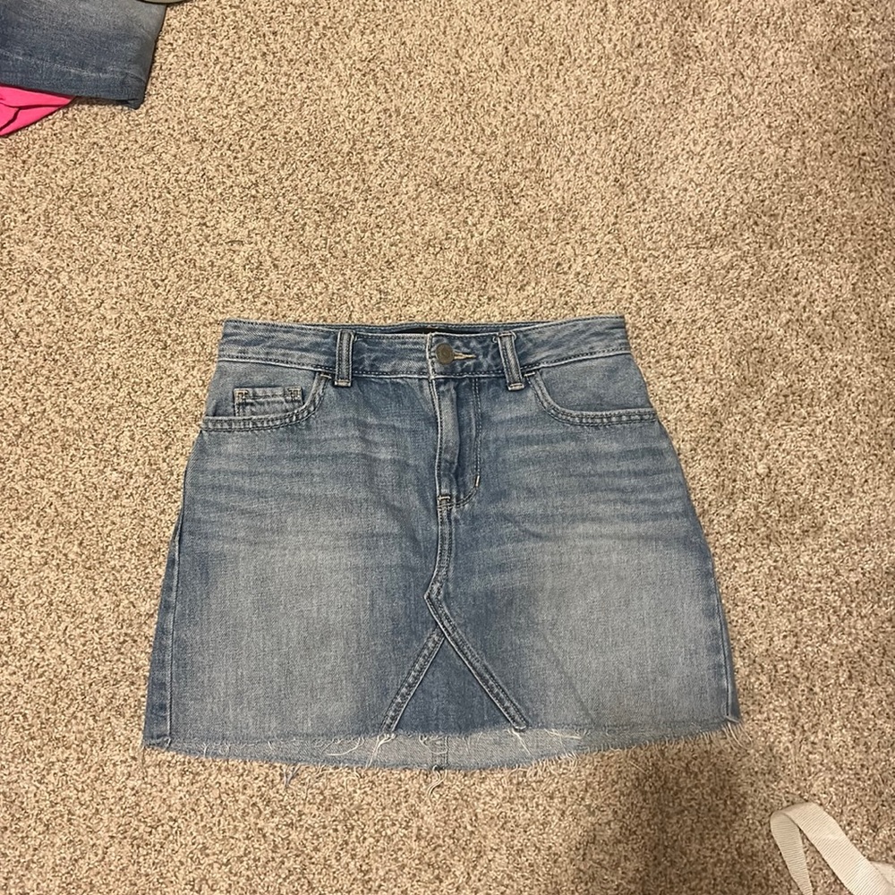 Hollister jean skirt